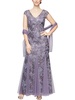 womens lace trumpet evening dress