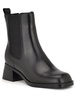 leriv womens man made block heel mid-calf boots