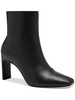 terrie womens faux leather block heel ankle boots