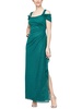 womens glitter cold shoulder evening dress