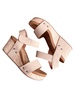 rich flower wedge in nude