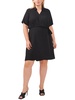 plus womens surplice polyester wrap dress