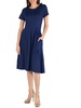 plus womens scoop neckline work wear maxi dress