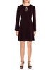 womens chiffon double-v mini dress