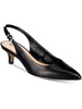 scarlett womens leather pointed toe kitten heels