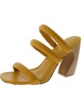 dara womens leather square toe block heel