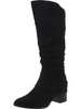 delilah womens faux suede zipper knee-high boots