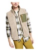 mens faux fur warm outerwear vest