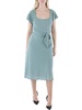 womens belted calf midi dress