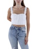 womens s ruffle cropped