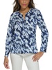 womens split hem blouse