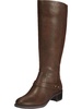 jewel womens faux leather knee-high riding boots