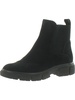 priya womens suede zip up chelsea boots