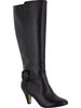troy ii womens leather almond toe knee-high boots