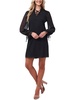 womens dots ruffle shift dress