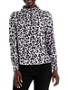 womens cheetah pop turtleneck turtleneck top