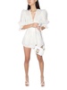 vintage orchid solid playsuit in off white