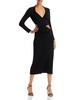 cristina womens knit cut-out midi dress