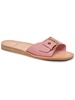 cabana womens leather slip on slide sandals