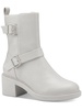 chantal womens faux leather ankle booties