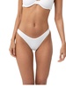 isla rib eco hi cut pant in white