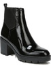 verney 2 womens patent leather block heel ankle boots