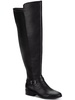 charlaa womens faux leather buckle over-the-knee boots