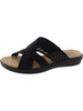 coho womens laser cut man made strappy sandals
