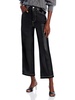 baxter womens faux leather cropped straight leg pants