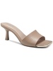 sarrah womens faux leather slip on heels