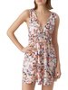 womens floral print fa mini dress