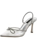 jewel womens metallic embellished pumps
