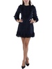 womens ruffled above knee mini dress