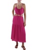 womens below knee cutout midi dress