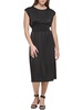womens satin sleeveless midi dress