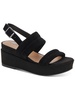 nuria womens suede platform slingback sandals
