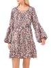 womens animal print short mini dress