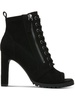 damas womens faux suede peep toe pumps