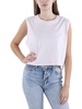 rose classic womens jersey cropp crew neck pullover top