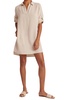 long sleeve a-line shirt dress in cliffside