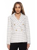 farrah tweed classic double breasted jacket