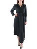 womens fit & flare midi wrap dress