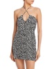 womens rushed mini halter dress