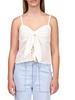 womens eyelet cami cropped
