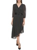 womens asymmetric tea length midi dress