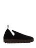 unisex city slip-on shoe in black tweed