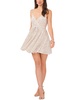 womens mesh above knee fit & flare dress