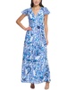 womens chiffon floral maxi dress