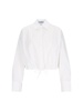 Prada Women Logo Crop Shirt
