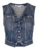 V-Neck Denim Waistcoat